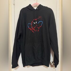 Marvel Black Hoodie with Spider-Man Graphic